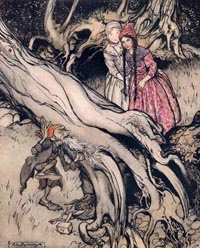 Arthur Rakham Snow White and Rose Red